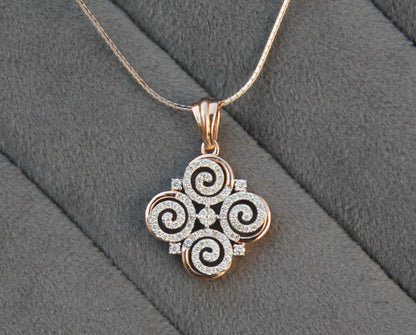 HIJ Color SI Clarity Diamond Jewelry Set,