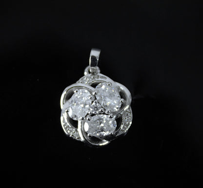 925 Sterling Silver Moissanite Oval Cut Pendant, Silver Dainty Pendant, Designer Jewelry for Her, Moissanite Jewelry, Pendant for Chain