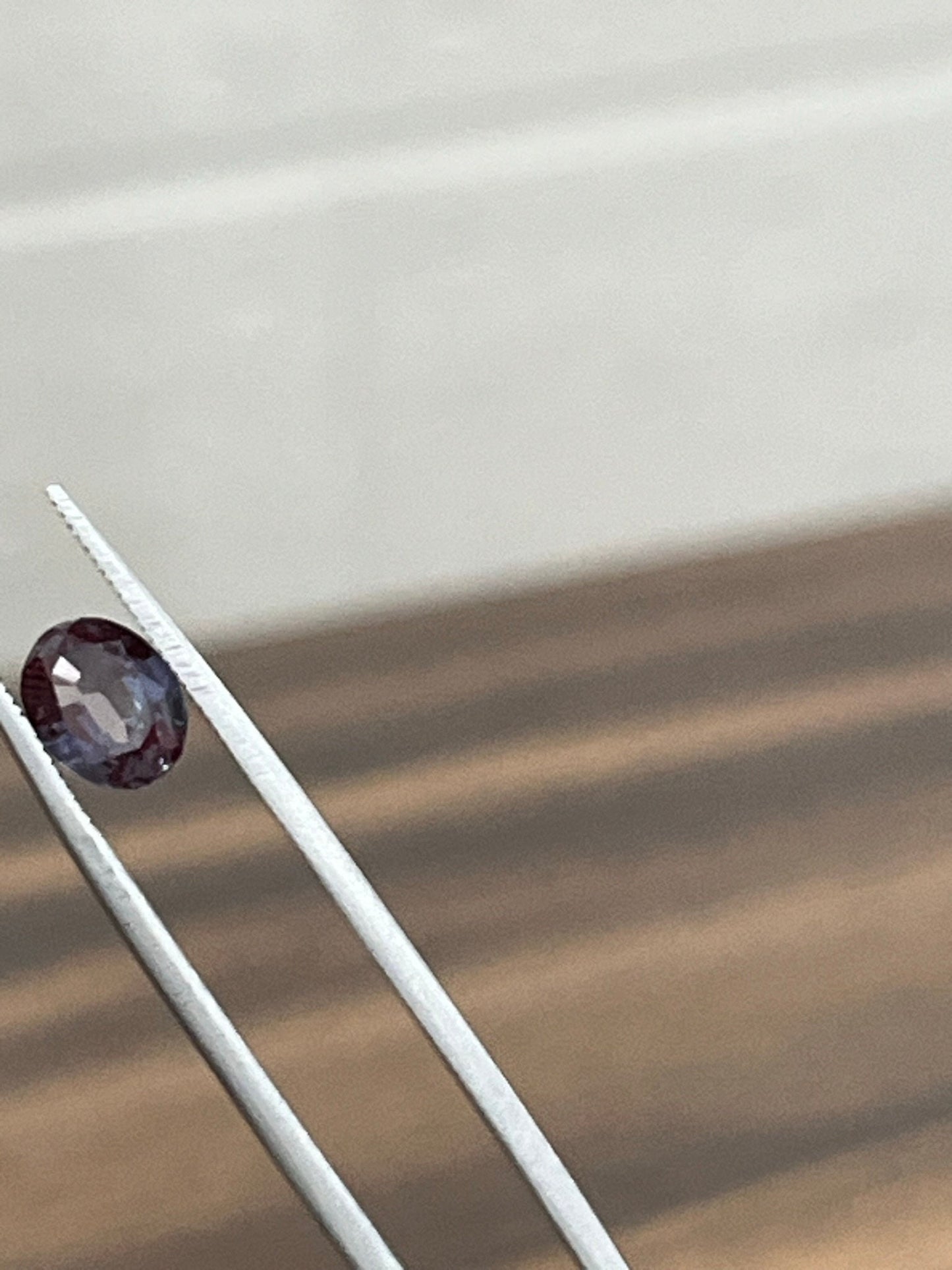 Lab-Created Alexandrite Oval Cut Stone, 3X4mm to 10X12mm Sizes Available, Faceted Stone Jewelry Making Supplies, Color Changing Stone