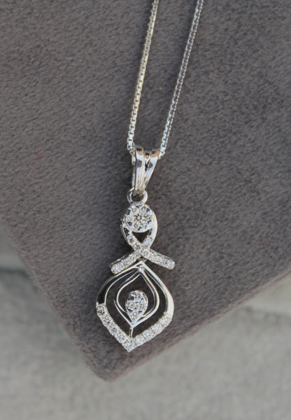 18K Real Gold Diamond Jewelry Set, IGI Certified Pendant Necklace & Earrings, Necklace with Earrings  Set, IGI Certified Gift for Women