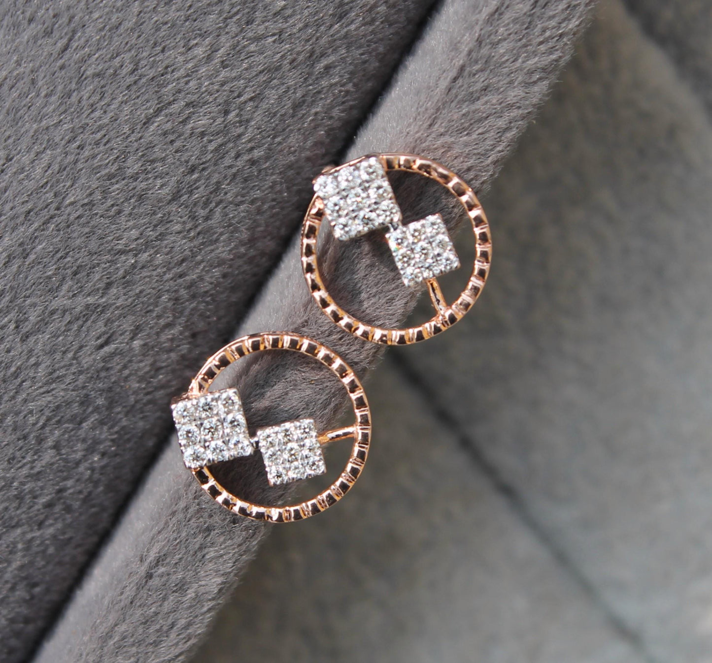 Natural Diamond Gold Earrings With Necklace, 18K Solid Real Gold Diamond Jewelry Set, Minimalist Diamond Jewelry For Valentines Day Gift