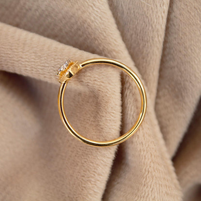 18K Solid Gold Jewelry, 0.11 Carat Natural Diamond Ring, IGi Certified Diamond Jewelry, Three Stone Diamond Ring, Promise Ring For Her