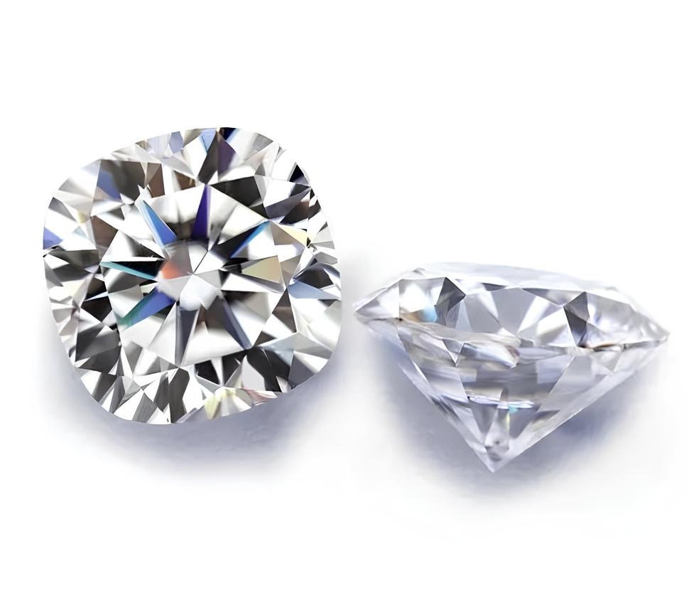 2 carat Cushion Moissanite - 7.5 MM Cushion Cut Loose Moissanite - D Color VVS1 Diamond Stone with GRA Certificate