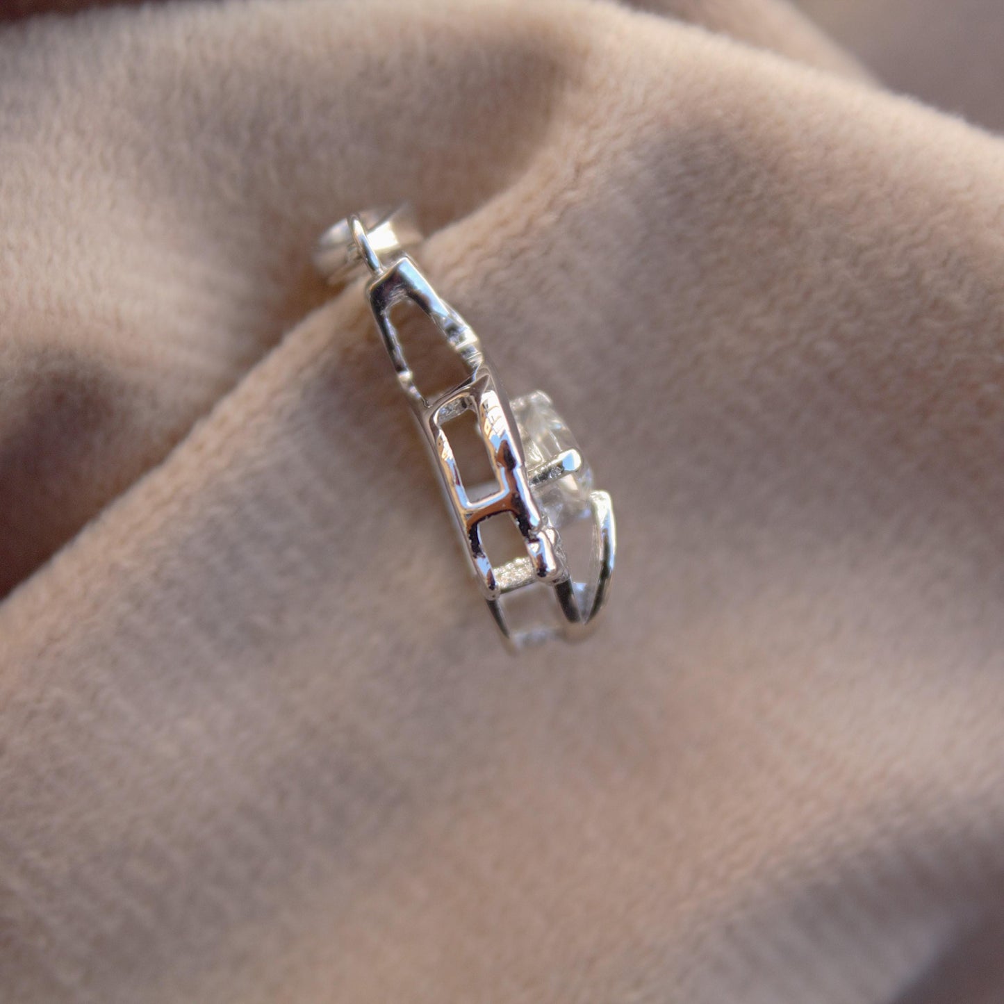 Heart Shape Moissanite 925 Sterling Silver Pendant, Silver Charm Pendant for Someone Special, Heart Moissanite Jewelry, Anniversary Gift