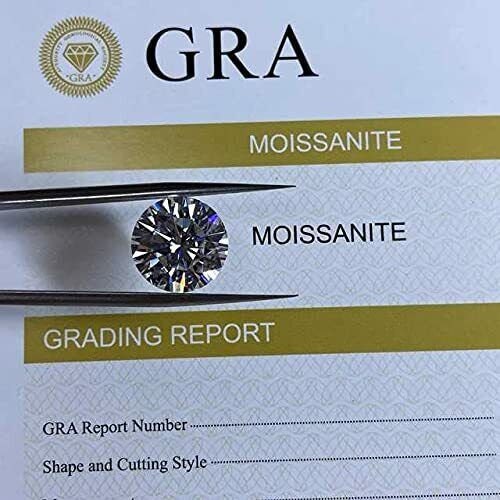 2 Carat Asscher Cut Moissanite Stone, 7.50 MM Excellent Cut Moissanite Alternative Diamond Stone with GRA Certificate D Color VVS1 Clarity