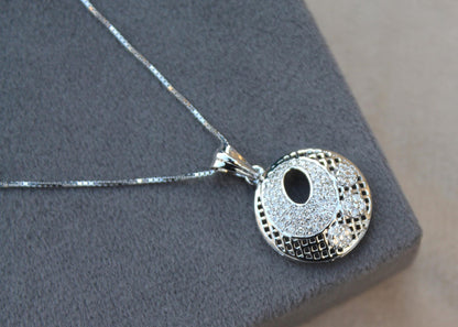 IGI Certified Gold Diamond Jewelry Set, 18K Gold Necklace and Earring Set, Real Diamond Jewelry for Women, Vintage Gift, Lightweight Jewelry