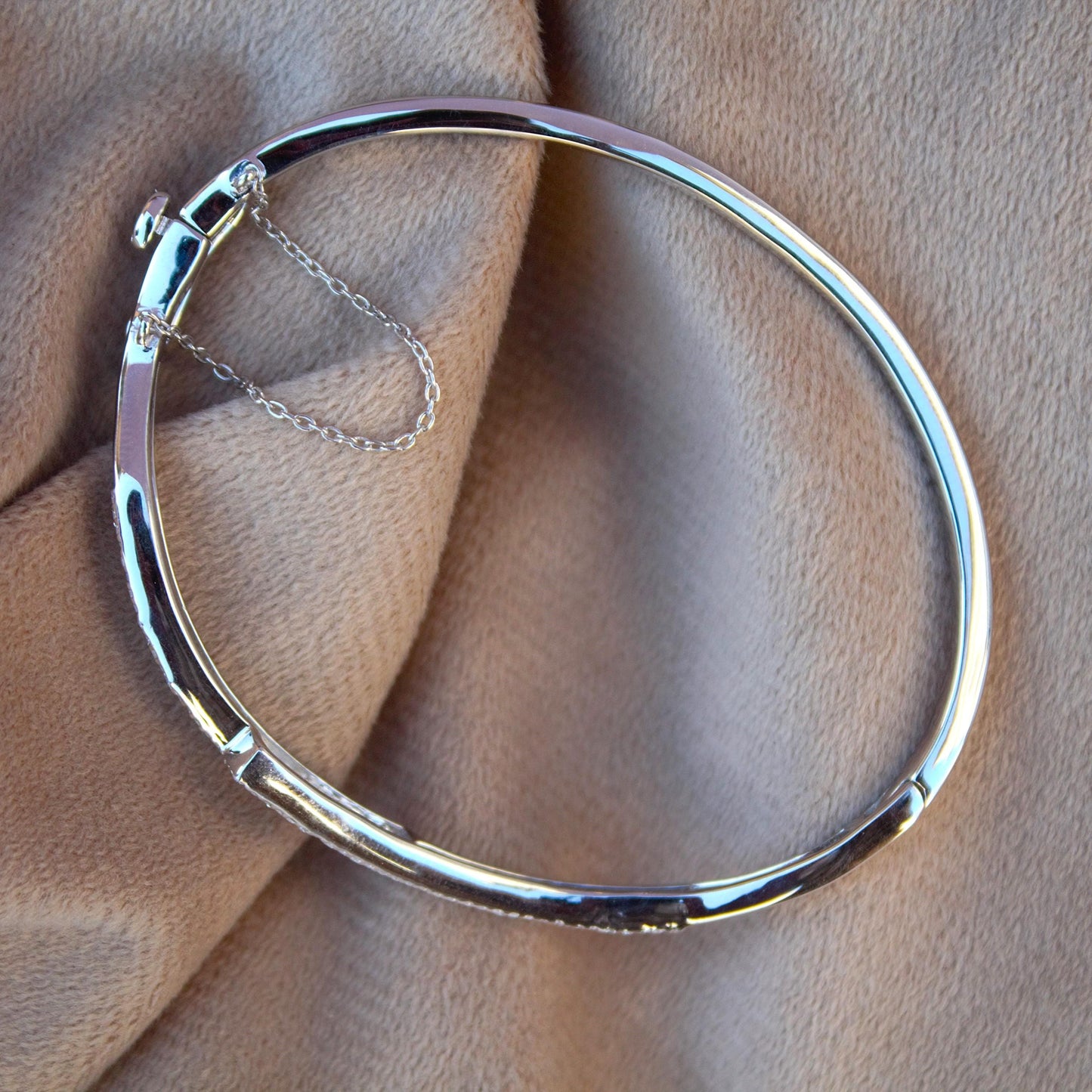 Moissanite Cuff Bracelet in 925Sterling Silver, Statement Party Wear Cuff Bracelet, Luxuries Twisted Bracelet, Perfect Anniversary Gift