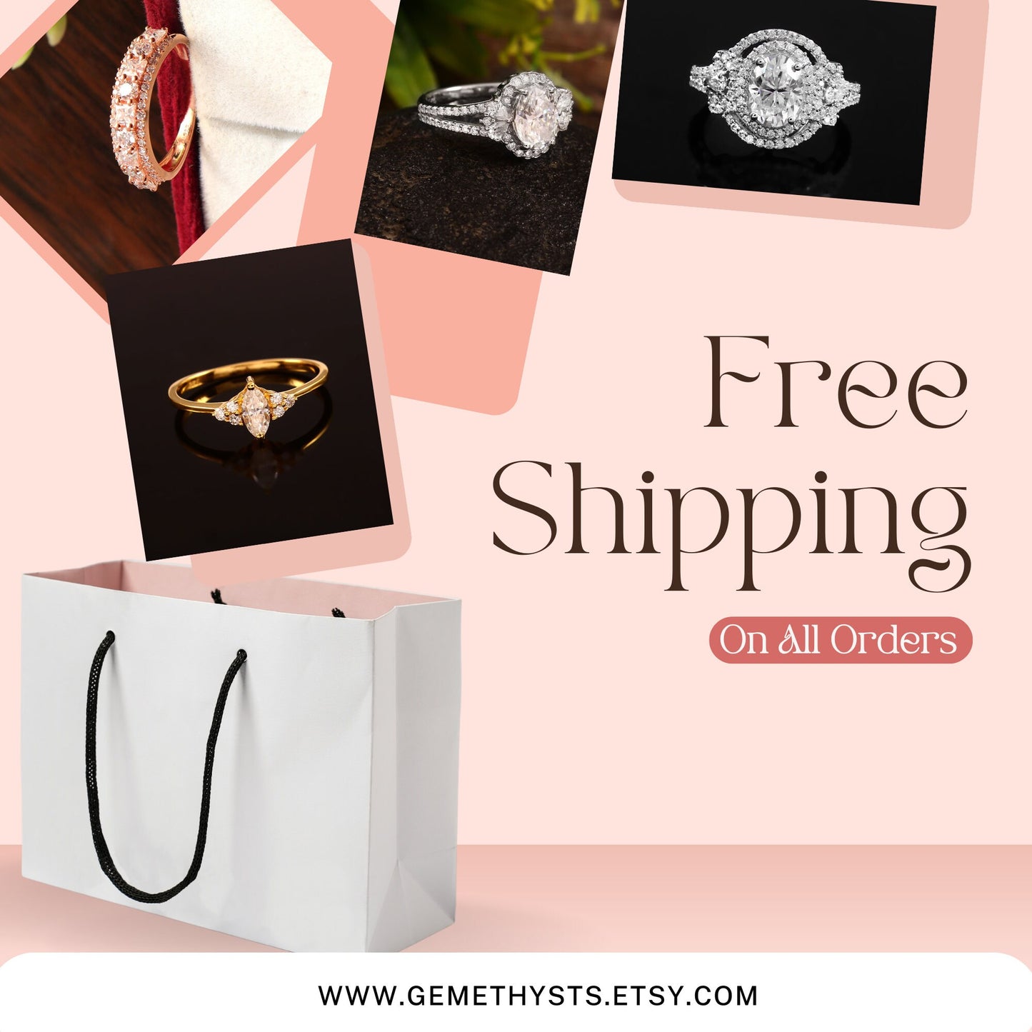 Lab Grown Diamond- Trio Stone Diamond Ring- Lab Created Diamond Jewelry- Lab Diamond Ring- IGI Certified Diamond- Round HPHT Diamond Rings