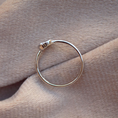 925Sterling Silver Engagement Ring, Dainty Propose Ring for Her, Cubic Zirconia Silver Ring, Handmade Silver Ring, Stacking Ring, CZ Jewelry