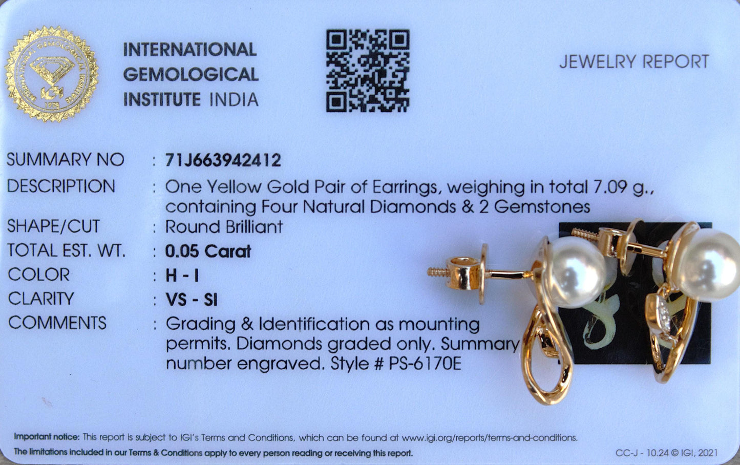 Natural Diamond With Pearl Stud Earring, Certified Real Diamond 18K Gold Jewelry, Screw Back Earring for Women, Beautiful Luxuries Earrings