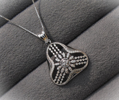 Natural Diamond Gold Earrings With Necklace, 18K Real Gold VS - SI Diamond Jewelry Set, Dainty Diamond Jewelry Perfect For Anniversary Gift