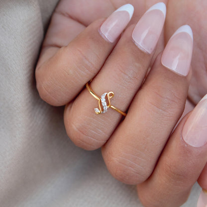 Real 18K Solid Gold Ring, Natural Diamond Ring, Dainty Engagement Ring, Elegant Gift for Her, Unique Promise Ring, IGI Certified Jewelry