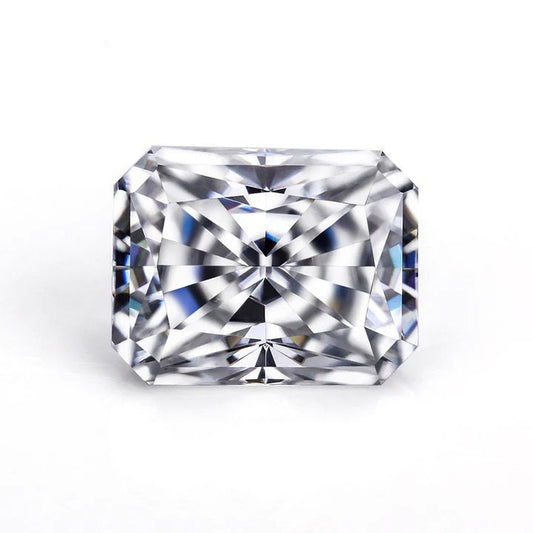 Radiant Cut Moissanite D Color VVS1, GRA Certified Stone for Men's Wedding Ring, Moissanite Loose Stone, 5X3mm to 14X10mm Available Sizes