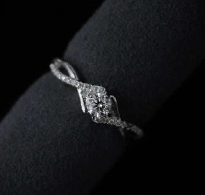 Silver Moissanite Dainty Ring for Wedding Gift, White Stone Ring, Designer Minimalist Ring, Moissanite Jewelry, Perfect Gift for Bridesmaids