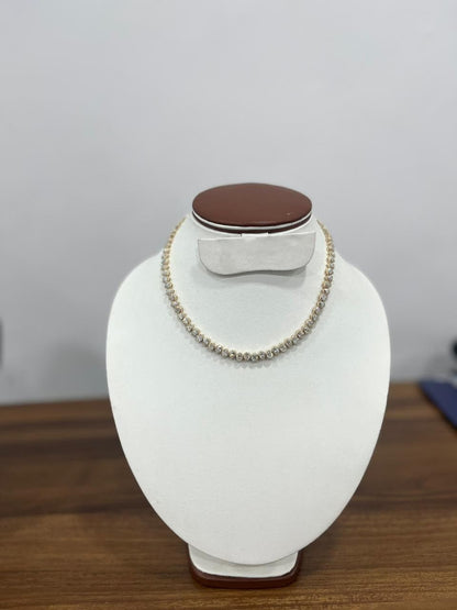 Diamond Tennis Choker Necklace, Wedding Choker Necklaces, Lab Grown Diamond Jewelry, EF Color VVS/VS Pear Lab Diamond Cvd/ Hpht Necklace