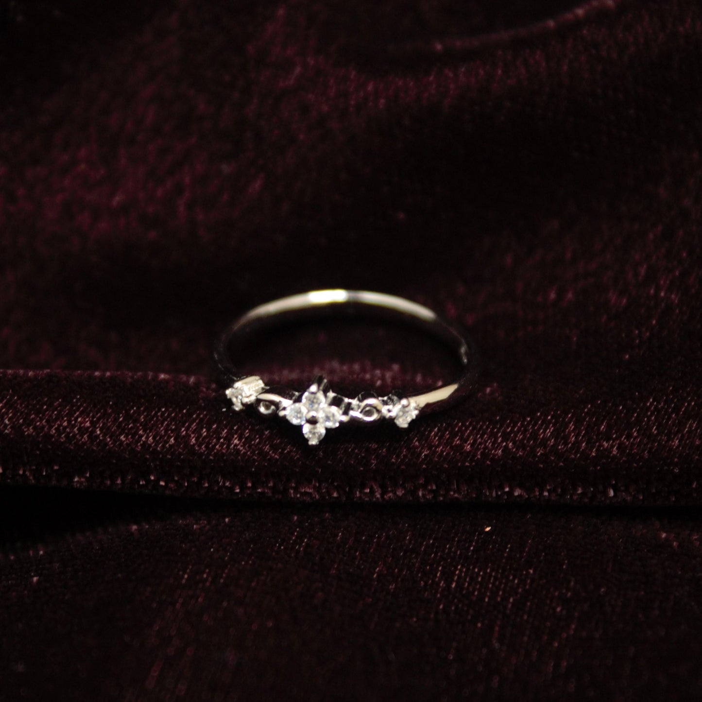 925 Sterling Silver CZ Ring, 1 Gram Super Lightweight Rings, Ready to Ship Jewelry, Cubic Zirconia Silver Ring Graduation Gift for Daughter