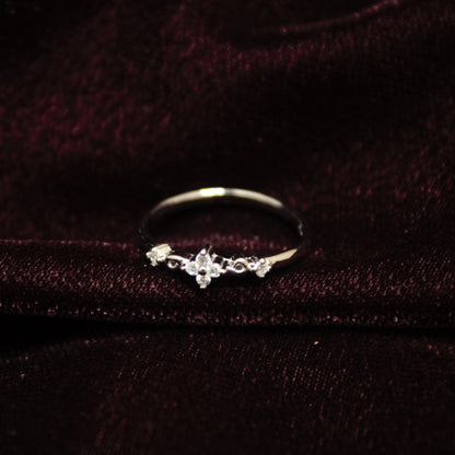 925 Sterling Silver CZ Ring, 1 Gram Super Lightweight Rings, Ready to Ship Jewelry, Cubic Zirconia Silver Ring Graduation Gift for Daughter