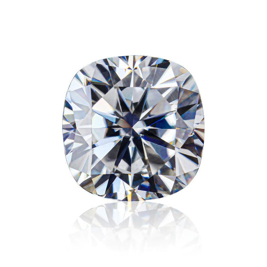 2 carat Cushion Moissanite - 7.5 MM Cushion Cut Loose Moissanite - D Color VVS1 Diamond Stone with GRA Certificate