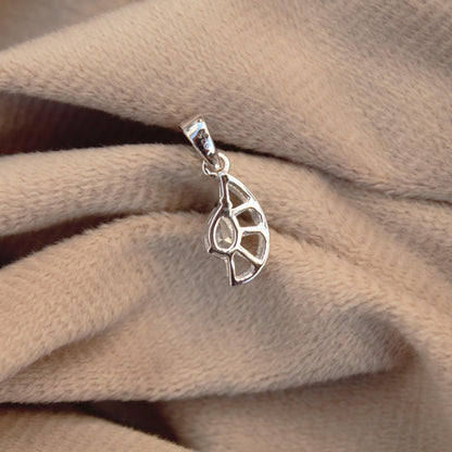 Pear Cut Moissanite Pendant, Single Stone Moissanite Pendant In 925 Sterling Silver, D Color VVS1 Timeless Elegant Pendant Without Chain