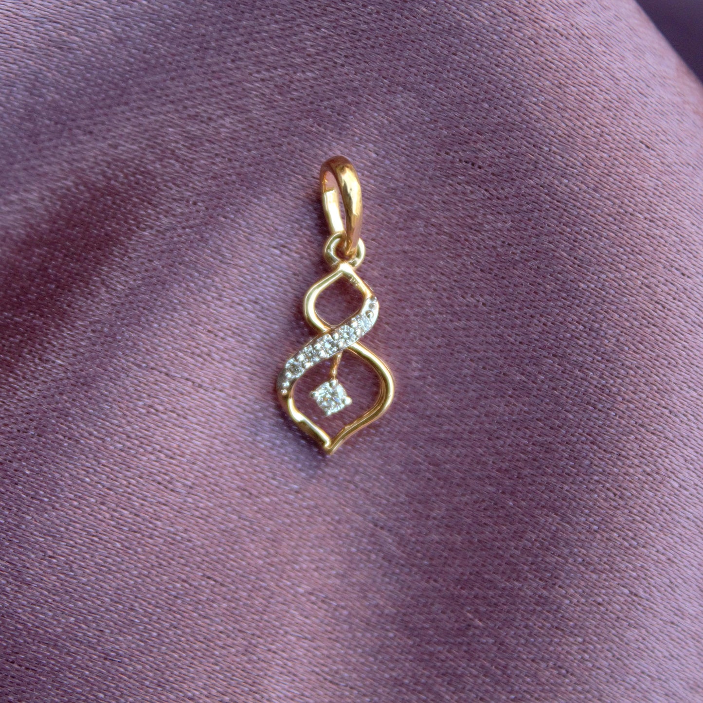 18K Solid Gold Dainty Pendant, IGI Certified Diamond Jewelry, Graduation Pendant Gift For Daughter, Natural Diamond Minimalist Pendant