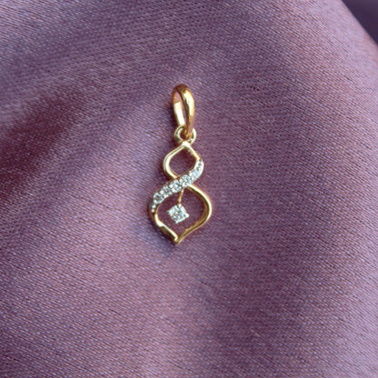 18K Solid Gold Dainty Pendant, IGI Certified Diamond Jewelry, Graduation Pendant Gift For Daughter, Natural Diamond Minimalist Pendant