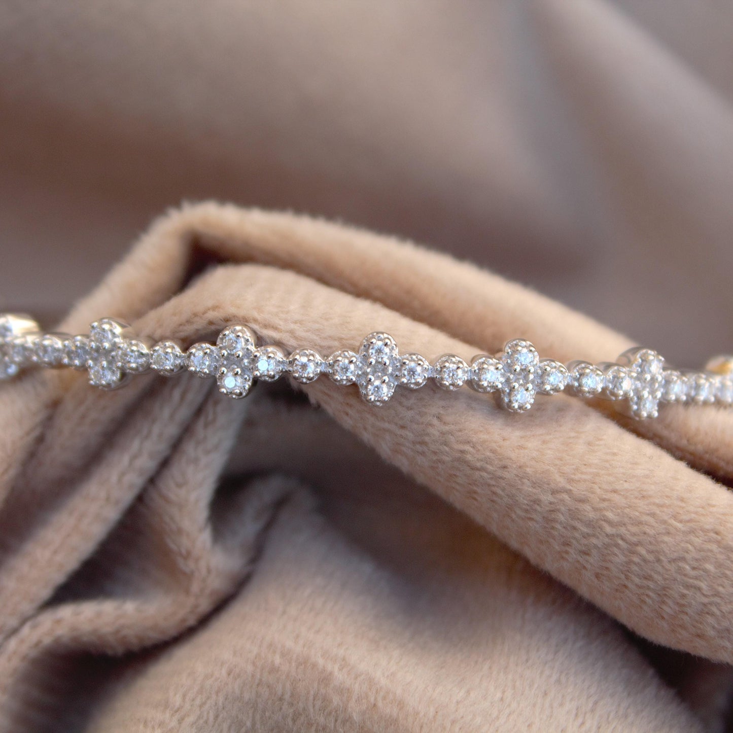 Dainty Silver Cuff Bracelet For Girlfriend, Unique Beautiful Silver Cuff Bangle Bracelet For Gift, 925 Sterling Silver Moissanite Bracelet