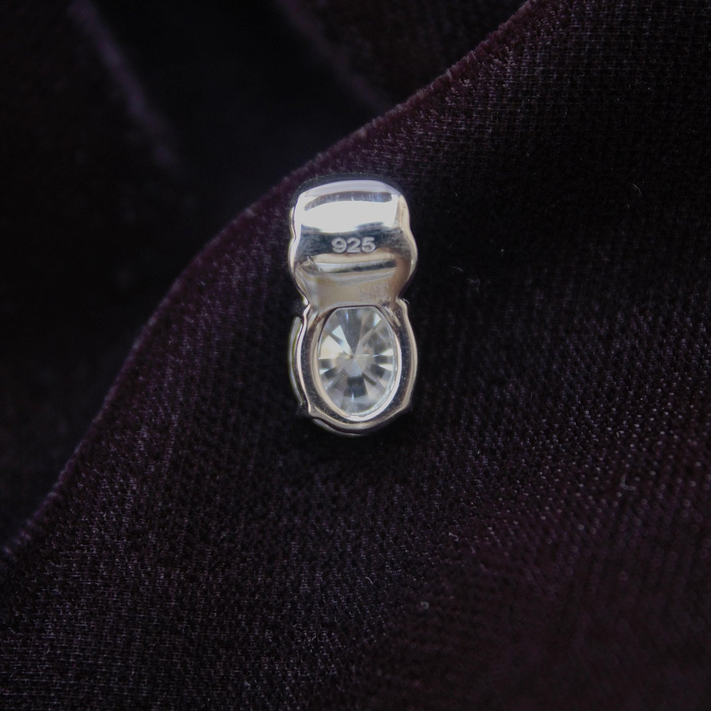 925 Sterling Silver Oval Cut Moissanite Pendant, Dainty Silver Pendant, White Moissanite Solitaire Pendant, Prong Setting Pendant for Chain