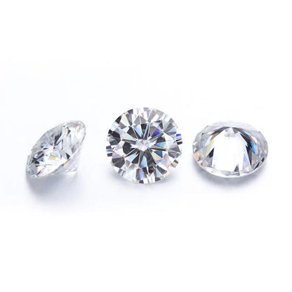 Round Moissanite Stone with GRA Certificate  - 4 MM to 18 MM - H&A round moissanite, gra Certified Round Moissanite,