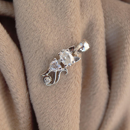 Moissanite Cat Pendant in 925 Sterling Silver, Kitty Charm Pendant, Minimalist Dainty Pendant for Her, Perfect Graduation Gift for Daughter