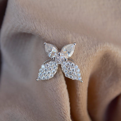 Butterfly Shape Moissanite 925 Sterling Silver Pendant, Minimalist Jewelry, Silver Dainty Pendant, Prong Pendant, Perfect Gift for Daughter