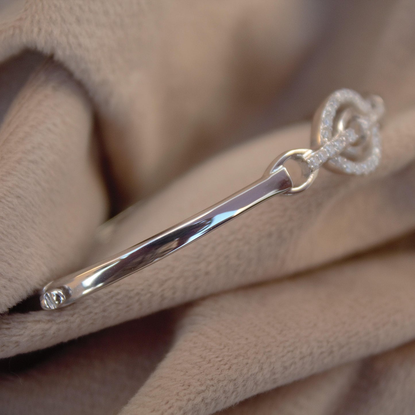 Elegant Moissanite Cuff Bracelet, 925 Sterling Silver Hinged Bangle, Statement Cuff Bangle for Women, Stackable Bracelet, Silver Cuff Bangle