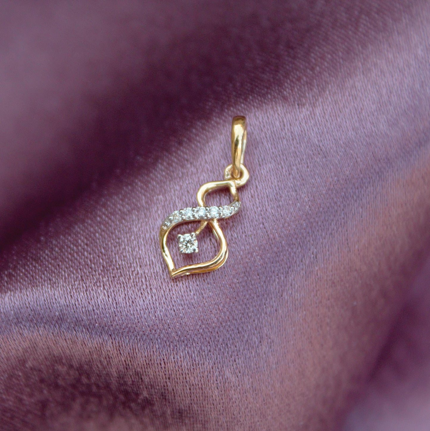 18K Solid Gold Dainty Pendant, IGI Certified Diamond Jewelry, Graduation Pendant Gift For Daughter, Natural Diamond Minimalist Pendant