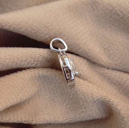 Pear Cut Moissanite Pendant, Single Stone Moissanite Pendant In 925 Sterling Silver, D Color VVS1 Timeless Elegant Pendant Without Chain