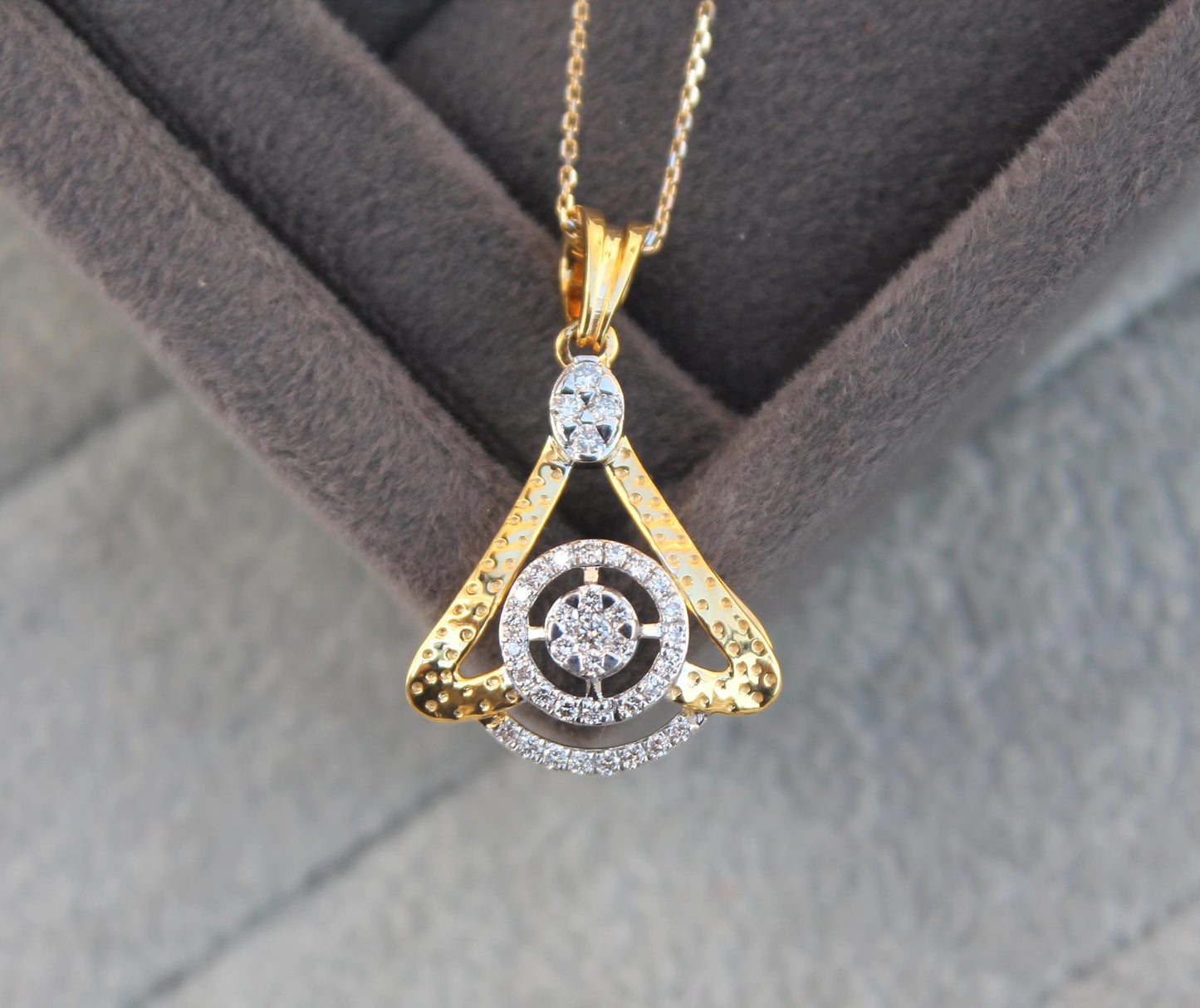 Diamond Necklace Earrings Set, Dainty Gold Jewelry for Engagement, IGI Certified 18K Gold Necklace with Earrings, Birthday Gift for Her