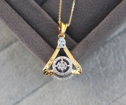 Diamond Necklace Earrings Set, Dainty Gold Jewelry for Engagement, IGI Certified 18K Gold Necklace with Earrings, Birthday Gift for Her