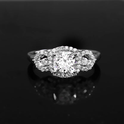 Lab Diamond Ring For Her, Solitaire Diamond Ring, Gold Engagement Ring, Cushion Cut Ring, Dainty Gold Ring, Perfect Gift for Bridesmaids