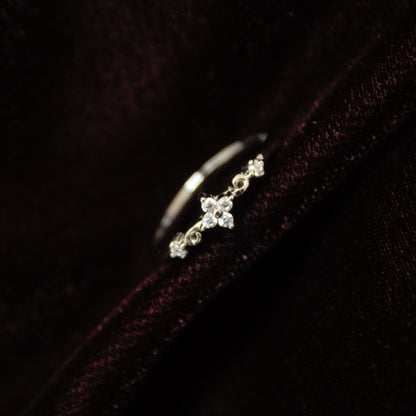 925 Sterling Silver CZ Ring, 1 Gram Super Lightweight Rings, Ready to Ship Jewelry, Cubic Zirconia Silver Ring Graduation Gift for Daughter