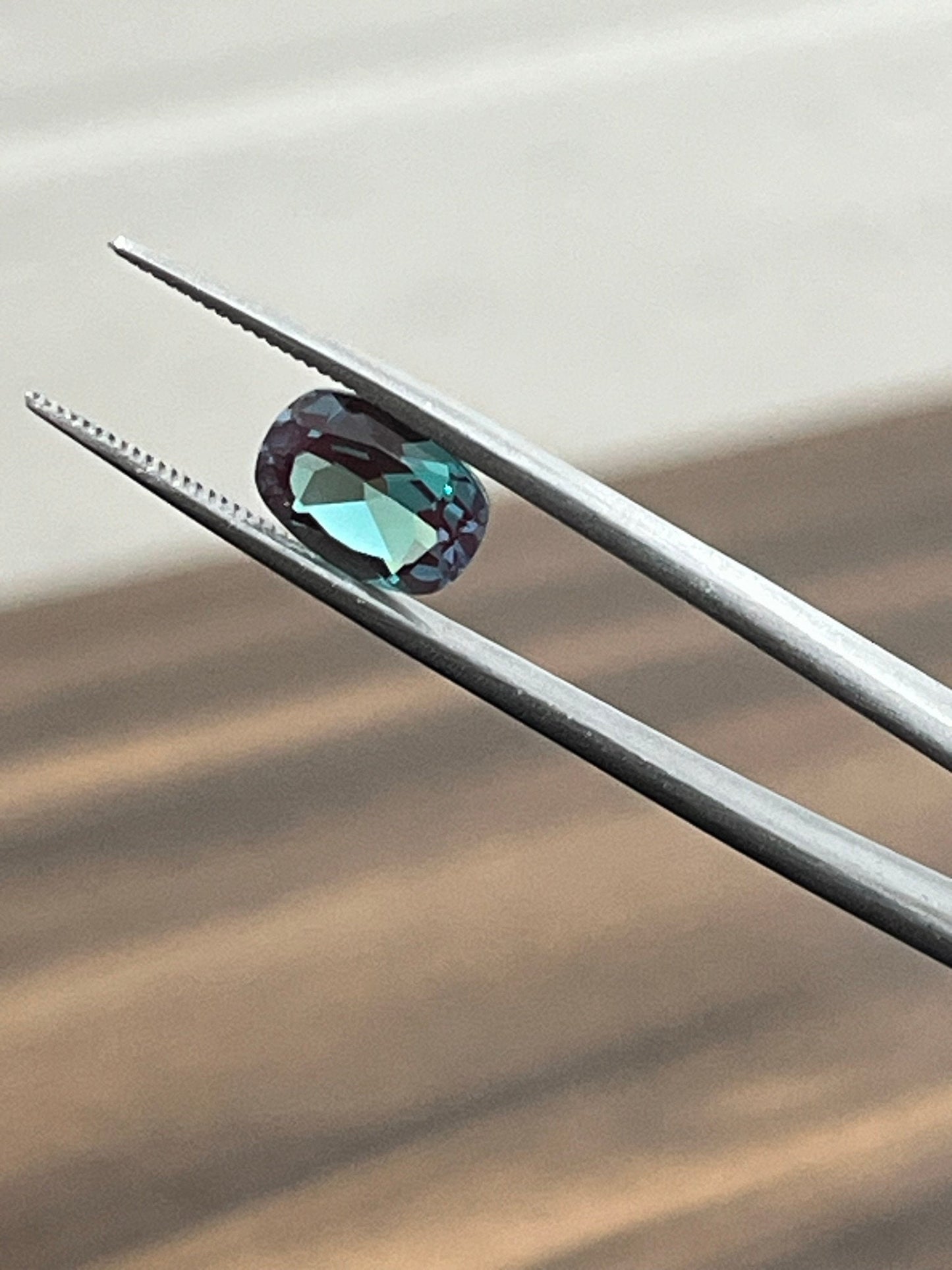 Alexandrite Lab-Created Stone, Elongated Cushion Shape Stone for Jewelry Making, 4X6mm to 10X12mm Sizes Available, Synthetic Alexandrite