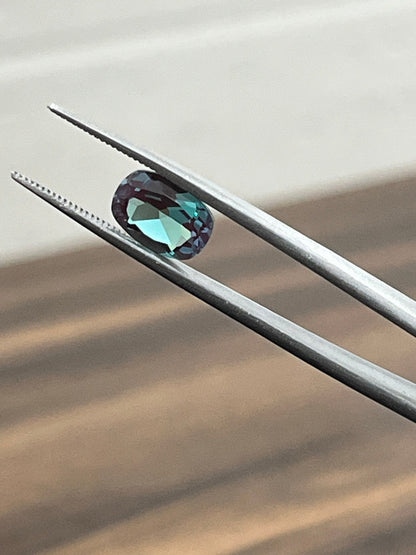 Alexandrite Lab-Created Stone, Elongated Cushion Shape Stone for Jewelry Making, 4X6mm to 10X12mm Sizes Available, Synthetic Alexandrite