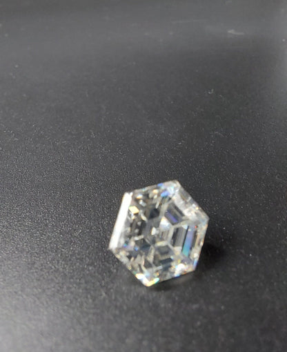 Hexagon Cut Moissanite D Color VVS1 Stone, GRA Certified Stone for Jewelry Making, 4 MM to 9 MM Available Sizes, Brilliant Cut Moissanite