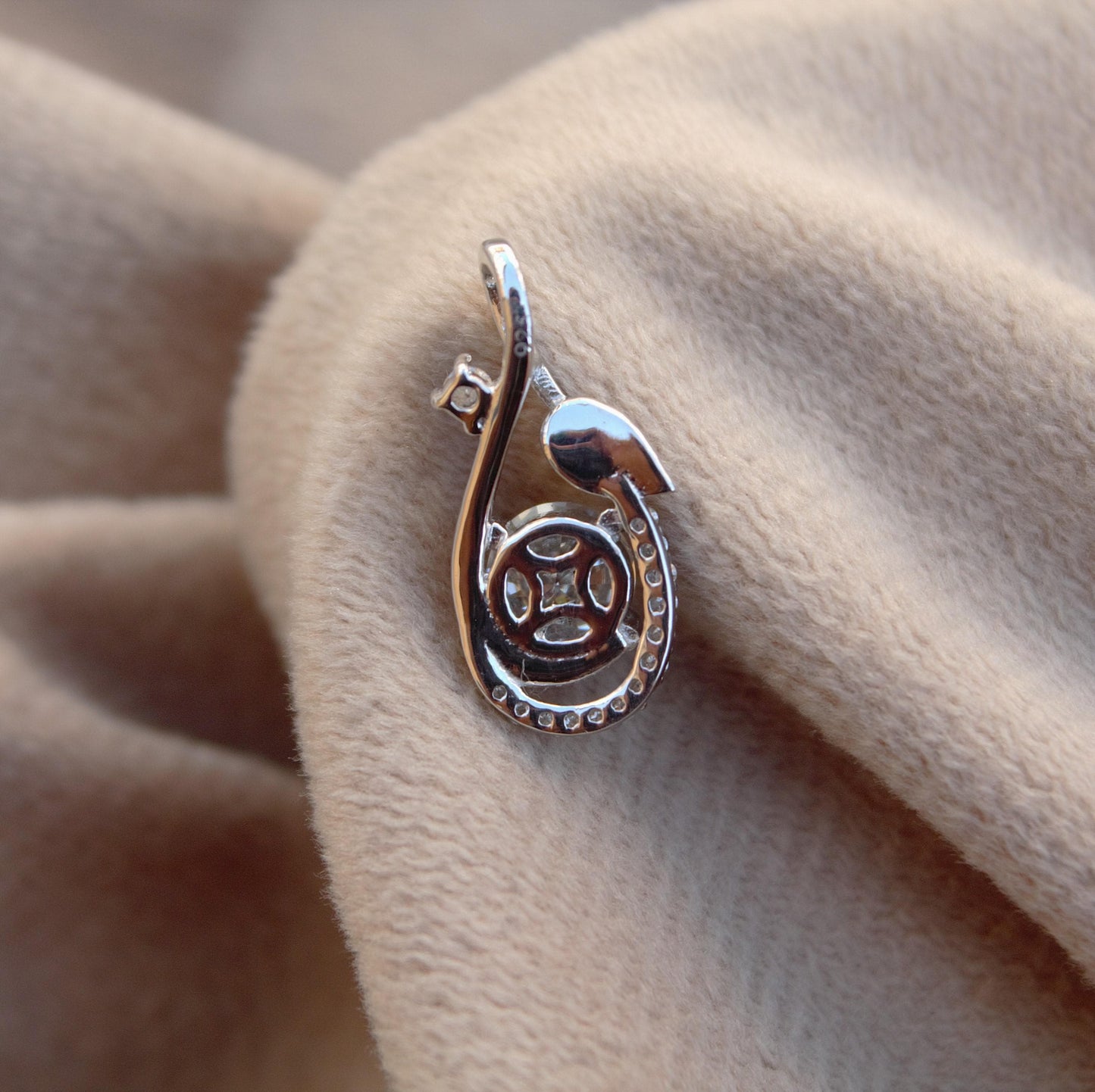 Minimalist Round Cut Moissanite Pendant in 925Sterling Silver, Designer Dainty Pendant, Small Pendant for Chain, New Arrival Pendant for Her