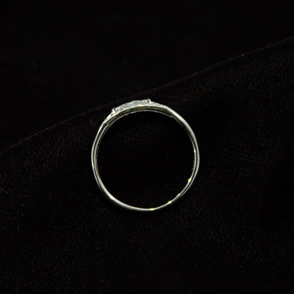 Mini Heart 925 Silver Ring, Cubic Zirconia Sterling Silver Ring, Daily Wear Silver Jewelry, 1 gram Lightweight Tiny Heart Ring for Daughter