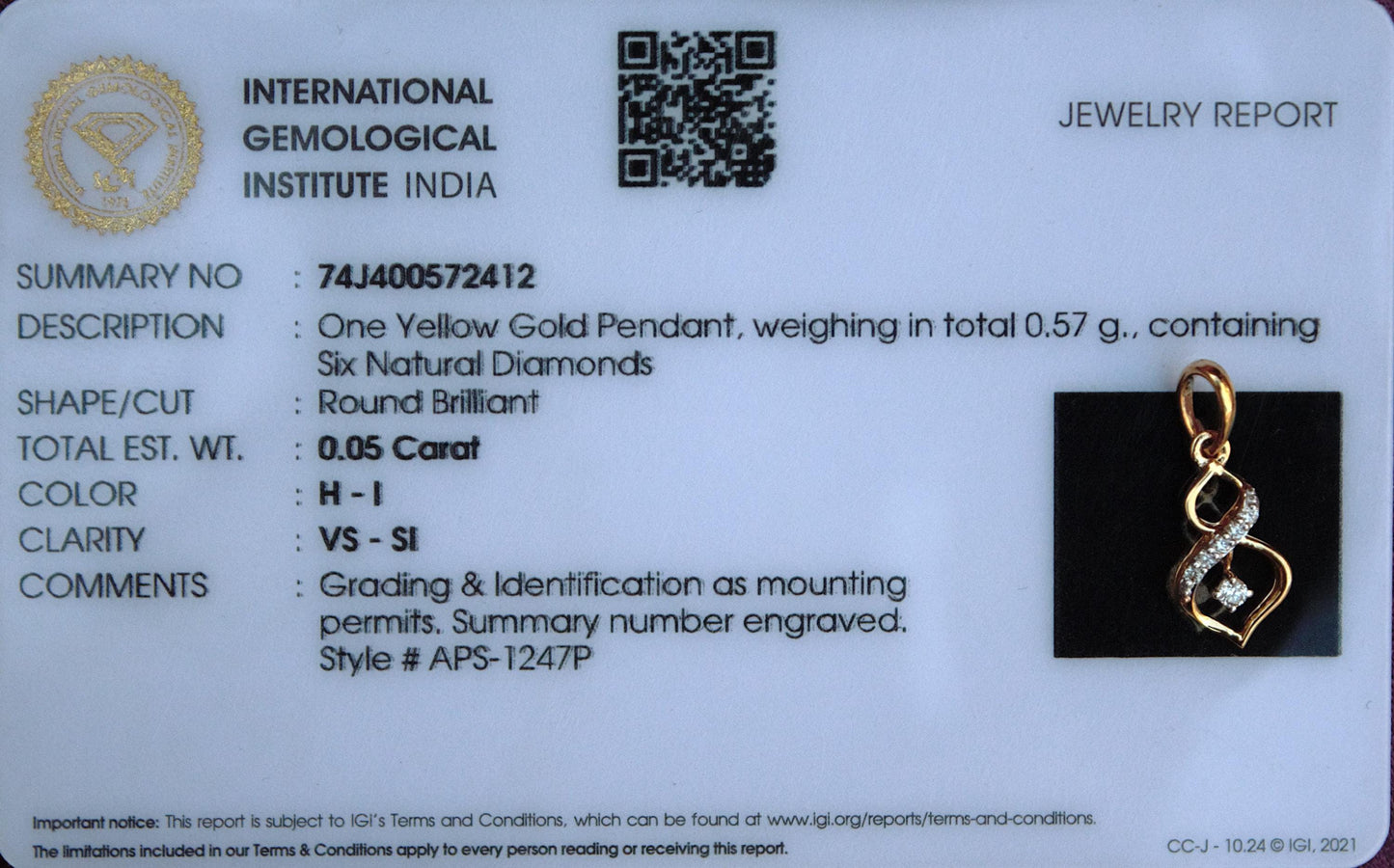 18K Solid Gold Dainty Pendant, IGI Certified Diamond Jewelry, Graduation Pendant Gift For Daughter, Natural Diamond Minimalist Pendant