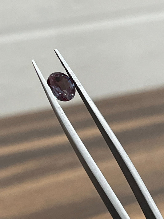 Lab-Created Alexandrite Oval Cut Stone, 3X4mm to 10X12mm Sizes Available, Faceted Stone Jewelry Making Supplies, Color Changing Stone