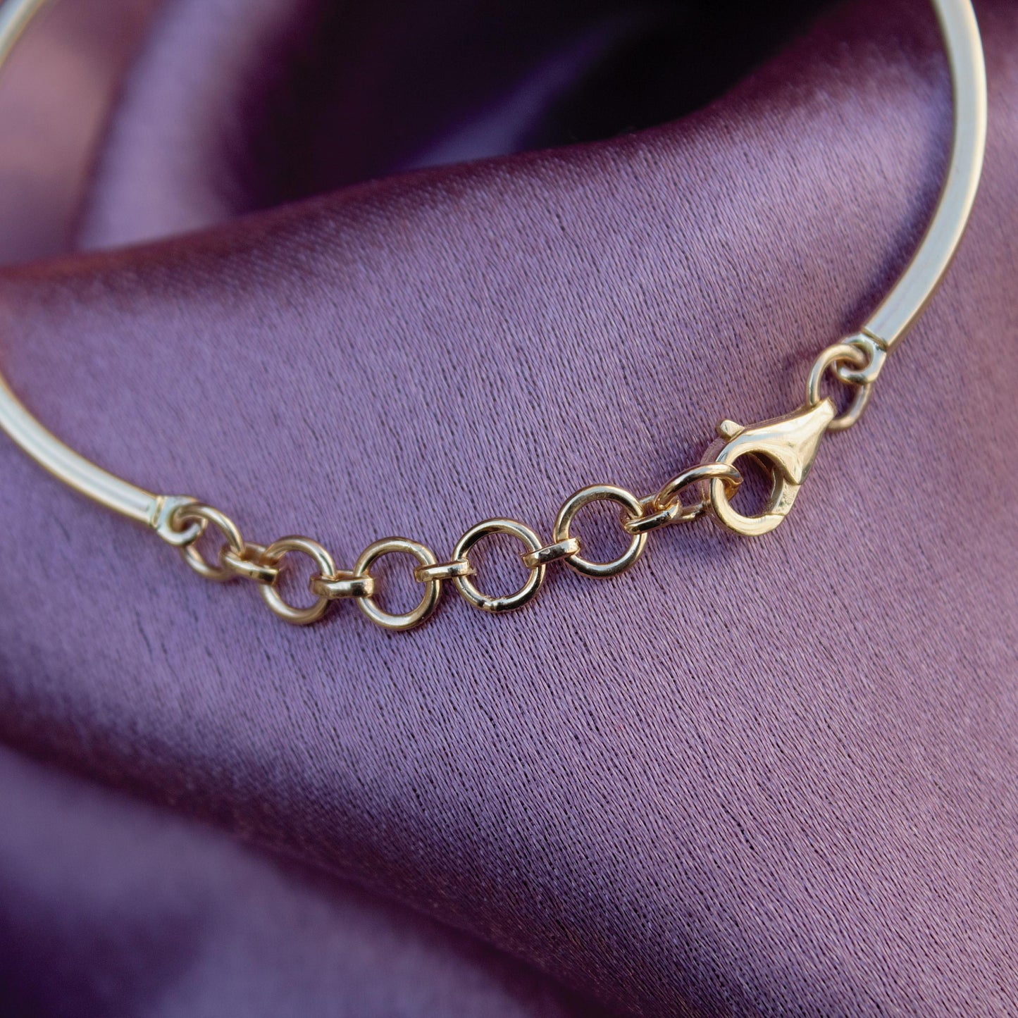 Heart Shape Natural Diamond Gold Bracelet, 14K Solid Gold Adjustable Bracelet, 0.14 Carat Natural Diamond Gold Cuff Bracelet For Girlfriend