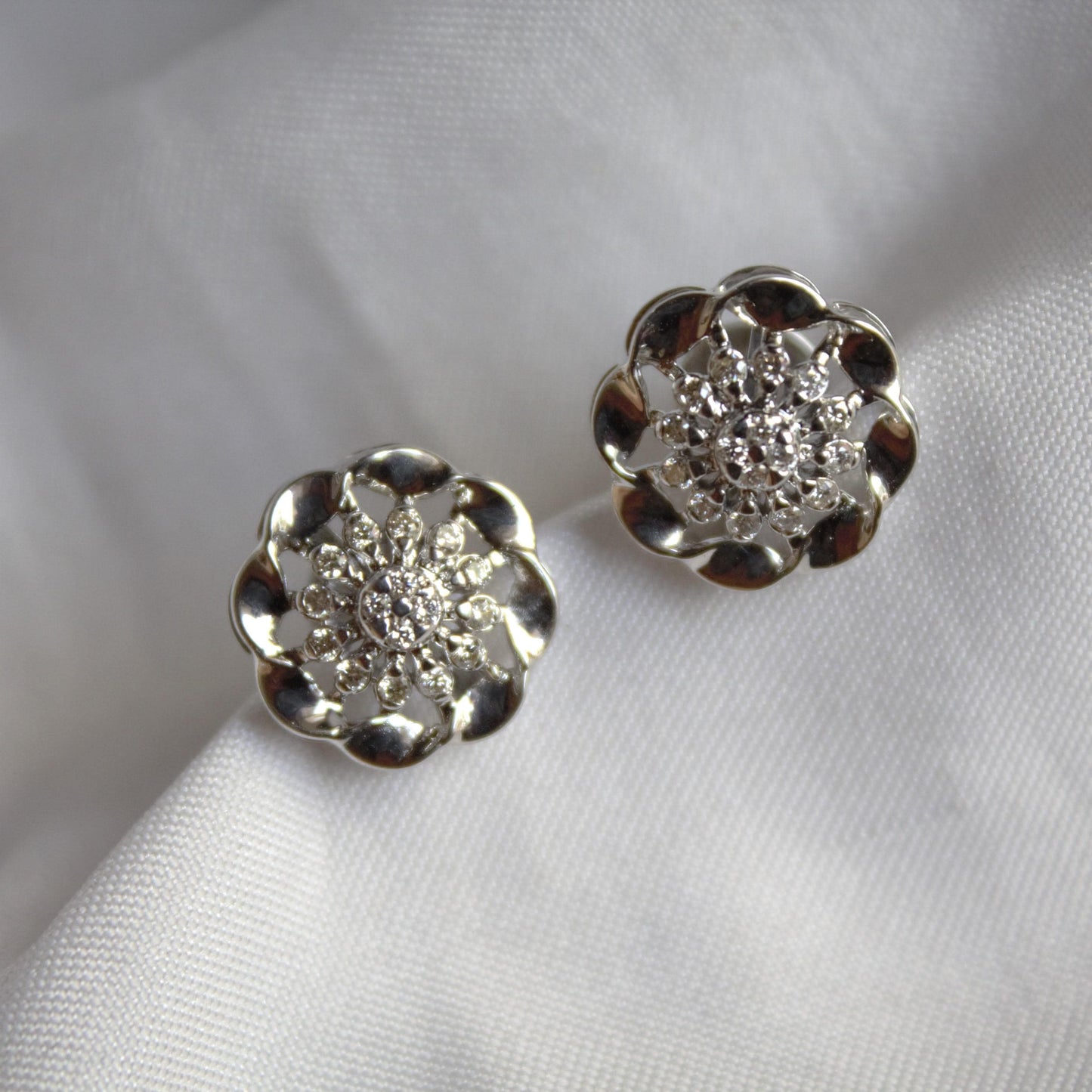 Natural Diamond18K Gold Jewelry Set, IGI Certified Diamond Jewelry for Her, Chain Pendant Necklace with Stud Earring, Statement Jewelry Gift