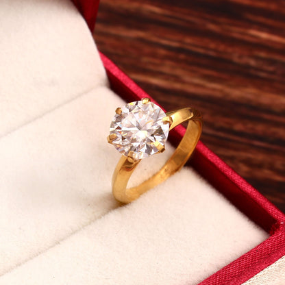 2.5 Carat Diamond Ring, 10K-14k-18k Solid Gold Ring, Solitaire Ring, Round Diamond Ring, Lab Grown Diamond Ring, Engagement Ring for Bride