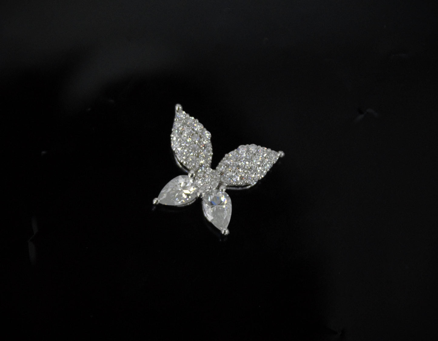 Butterfly Shape Moissanite 925 Sterling Silver Pendant, Minimalist Jewelry, Silver Dainty Pendant, Prong Pendant, Perfect Gift for Daughter