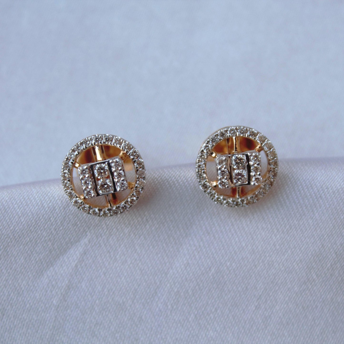 4.04 gram Necklace with 3.31 gram Earrings Set, Pendant Chain with Lightweight Earrings, High Quality Diamond Necklace Earring Set