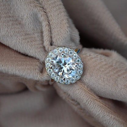 Oval Cut Moissanite Ring in 925 Sterling Silver, Solitaire Wedding Ring for Bride, Vintage Style Silver Jewelry, Travel Jewelry for Women